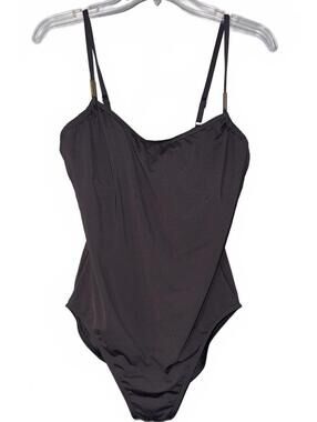 Calvin Klein Black One-Piece Swimsuit with Adjustable Straps